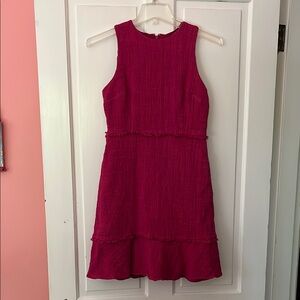 J. Crew Textured Pink Dress
